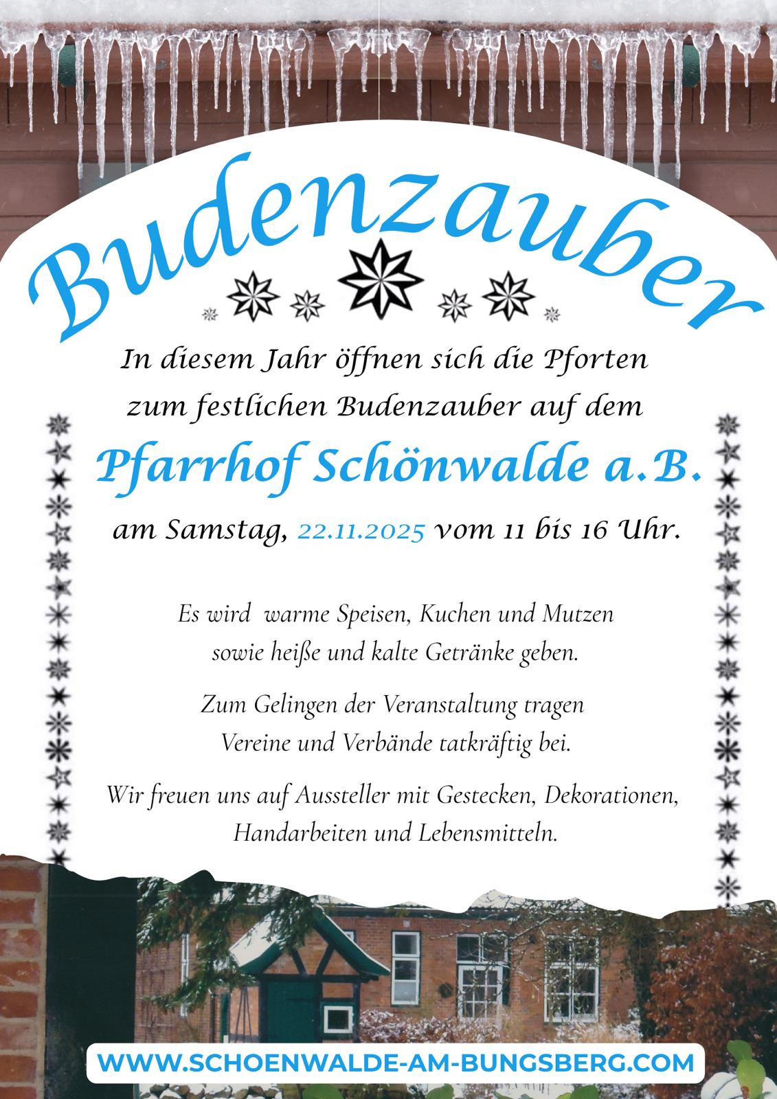 Plakat Budenzauber 2025